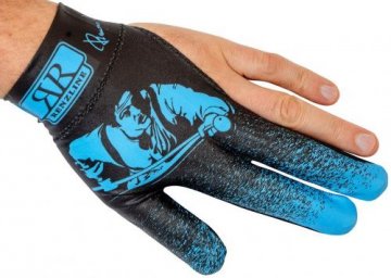 Перчатка для кия черно-синяя от Longoni, серия Renzline, коллекция Renzo Longoni Player