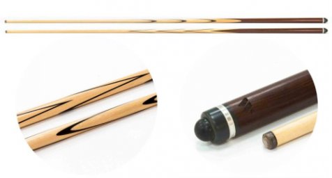 Кий для русского бильярда 1-pc "Классика" (коричневый граб, мореный граб, граб) 6 запилов