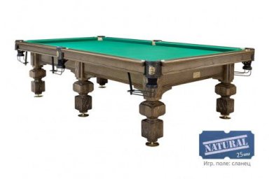 Бильярдный стол для русской пирамиды "Седой граф" (9 футов, ясень, сланец 25мм)
