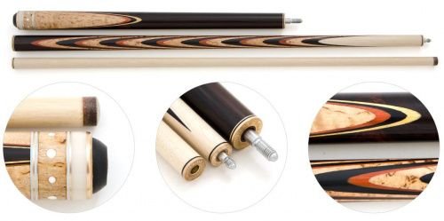 Кий для русского бильярда 3-pc наборный «Кронверк» (граб, карельская береза, кокоболо)