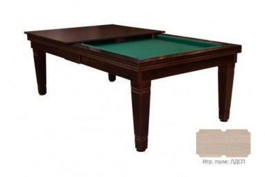 Бильярдный стол для русской пирамиды обеденный "Эльзас" (6,5 футов, ольха, ЛДСП 16 )