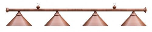 Лампа на четыре плафона «Elegance» (бронзовая штанга, бронзовый плафон D35см)